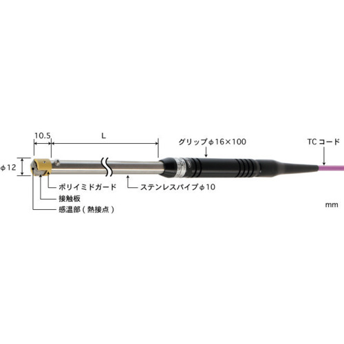 休息固定表面温度传感器类型系列 A-321E-00-1-TC1-ASP