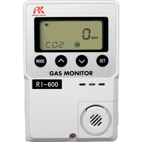 Riken简单固定二氧化碳仪表RI-600（0-2VOL％）遥控传感器（10m）DC 24V规格 RI600-01-07 DC 2