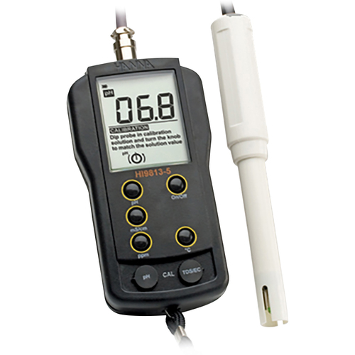 [中断]作为pH仪HI9813-5N带有校准证书 1-3538-23-20