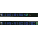 [停产]绿十字数字热胶带（热显示材料）-6-14&deg;C D-M6 10x92mm 30件套件
温度计标签 270105