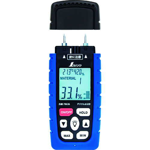 [停产]木材的Shinwa数字水分表，具有 大和 小的功能
水分表 78636