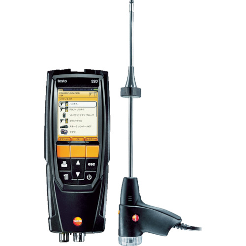 [停产] Testo燃烧排气分析仪Testo 320 O2，CO（带有H2补偿）设置
烟道气囊 TESTO320-O2COH2
