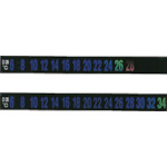 [停产]绿十字数字热胶带（热显示材料）16-36&deg;C D-16 10 x 92 mm 30件套件
温度计标签 270102