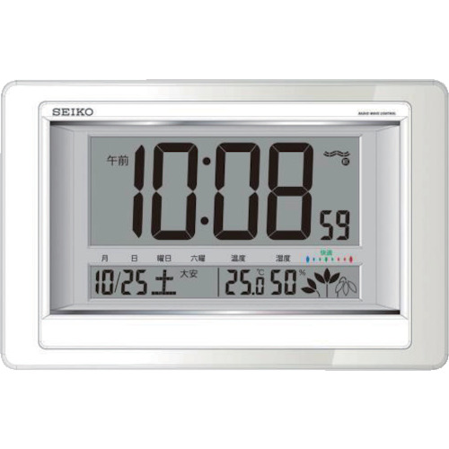 [停产]作为温度和湿度计SQ432W的无线电波时钟 2-7730-11