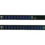 [停产]绿十字数字热胶带（热显示材料）50-100&deg;C D-50 10x92mm 30件套件
温度计标签 270104