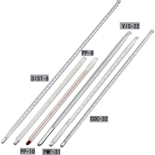 [廃番]ＡＳ　温度计　ＰＰ－９　高流动点用 1-6377-03