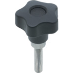 ELESA安全调整星形旋钮外径50mm螺纹直径M10 x 1.5 SSTK50X40N-SUS