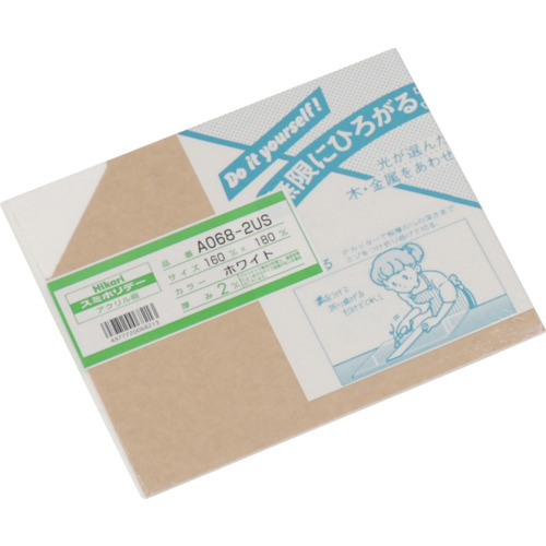 轻丙烯酸板（白色）2x160x180mm
丙烯酸板 A068-2US