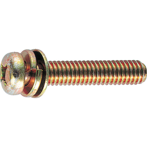 trusco锅头洗衣机组件螺钉p = 4铬酸盐M3 x 12 160件（带有弹簧垫圈 + jis小洗衣机）
镀铬锅头螺钉用洗衣机 B51-0312