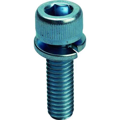 [有限的库存] Trusco Spring Washer内置六边形插座螺栓三价白色M6 x 16 19件
六边形插座头帽螺栓与洗衣机 Y15S-0616