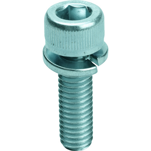 [有限的库存] Trusco Spring Washer内置六角形插座螺栓三价白色M5 x 18 22 22件
六边形插座头帽螺栓与洗衣机 Y15S-0518