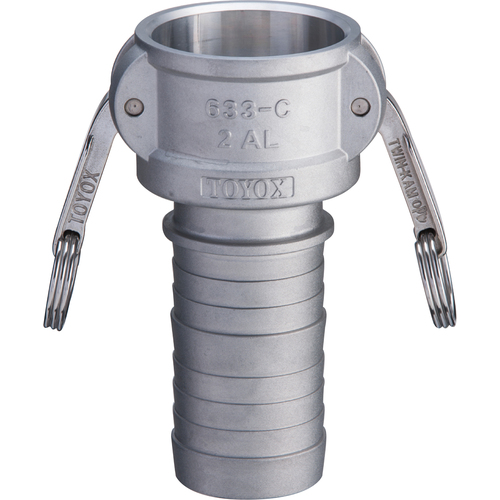 Toyox Camlock耦合器软管柄铝633-C 1-1/2英寸AL 633-C-1-1/2-AL