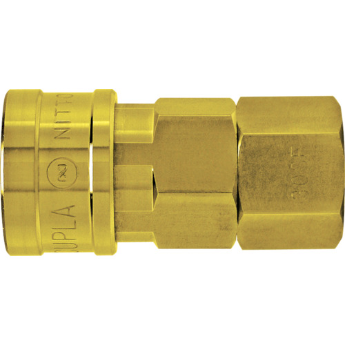 Nitto黄铜高耦合器（男性线程安装插座）主要R1/2 1.5MPA 40SF BRASS NBR