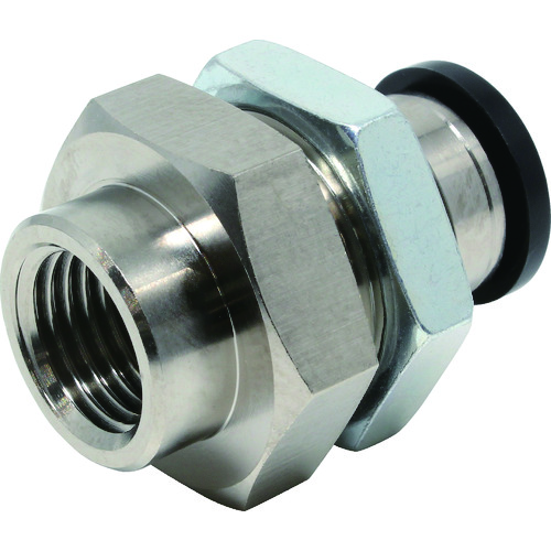 Pisco Tube拟合女性半导体墙直管10连接直径R1/4 PMF10-02