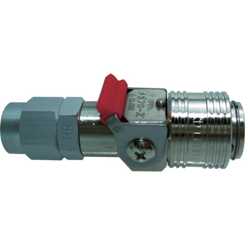 Chiyoda Metal耦合Megaflow X净化黄铜8x12聚氨酯软管 MFXP-8H-B