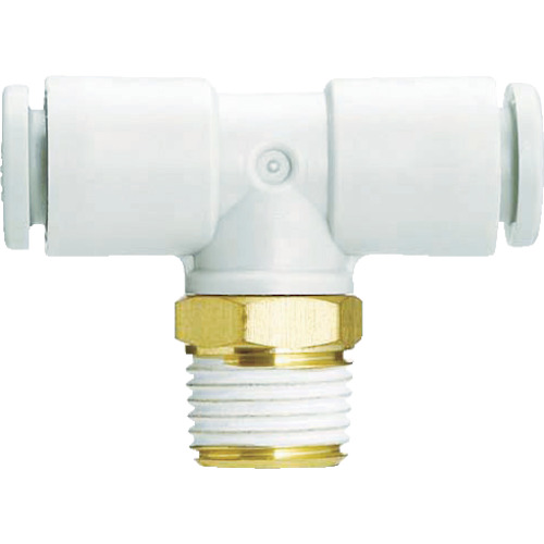 SMC一触管配合双端奶酪联合10mm R3/8 KQ2T10-03AS