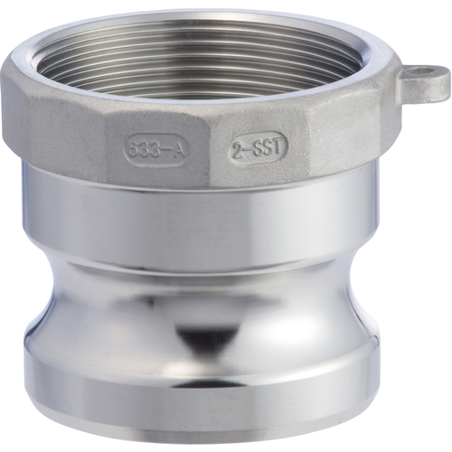 Toyox Camlock适配器女性线不锈钢633-AB 1-1/2英寸SST 633-AB-1-1/2-SST