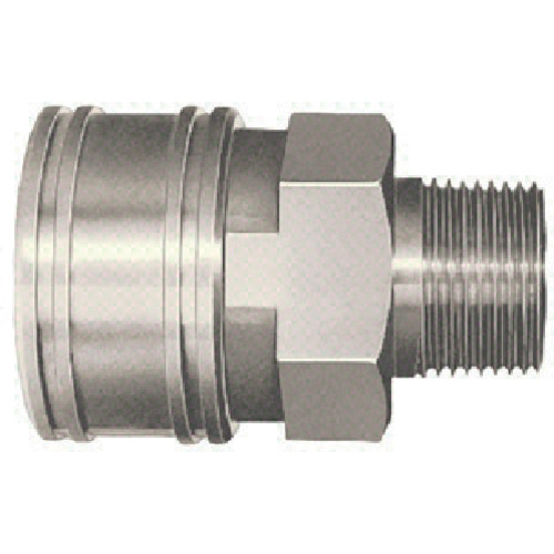 Nitto TSP耦合器由钢硝化橡胶SG（NBR）（女性螺钉安装的插座）制成，主要侧RC3/8（00838） 3TSM STEEL NBR