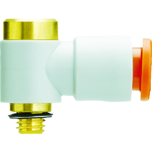 SMC一触 - 带有六角形插座的通用肘部，英寸大小 KQ2VS07-32A