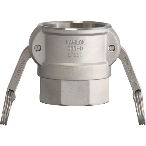 toyox camlock耦合器女性线不锈钢633-dB 1-1/2英寸SST 633-DB-1-1/2-SST
