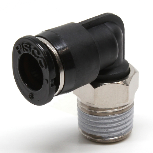 Pisco Tube拟合迷你肘管6螺钉R1/8颜色m PL6-01M