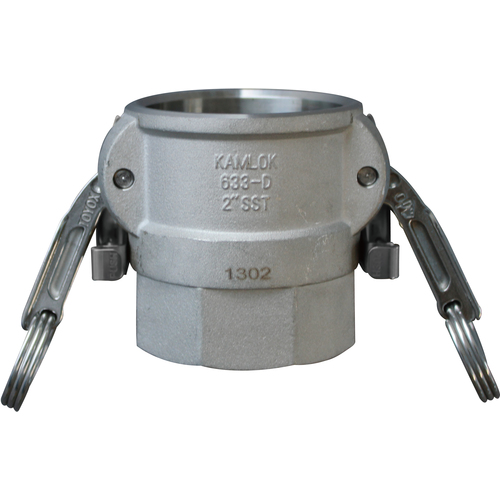 toyox camlock双锁型连接器女性线不锈钢633-dbl 2-1/2英寸SST 633-DBL-2-1/2-SST