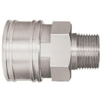 Nitto TSP耦合器，不锈钢，氮橡胶SG（NBR）（女性螺钉安装插座）主要侧RC2 16TSM SUS NBR