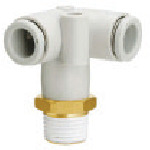 SMC一触管配件三角洲联合8mm R1/4 KQ2D08-02AS