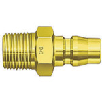 Nitto黄铜高耦合器（女螺钉安装的插头）主要侧RC1/2 1.5 MPA（00208） 40PM BRASS