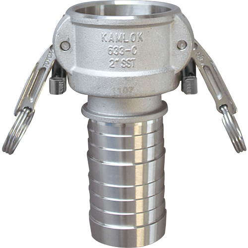 toyox camlock双锁型耦合器软管柄柄不锈钢633-cl 1英寸SST 633-CL-1-SST