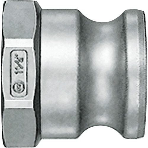 Nitto杠杆锁联轴器（用于男性线程安装）不锈钢，交配侧安装尺寸R1 1/2英寸（79810） LA-12TPF-SUS