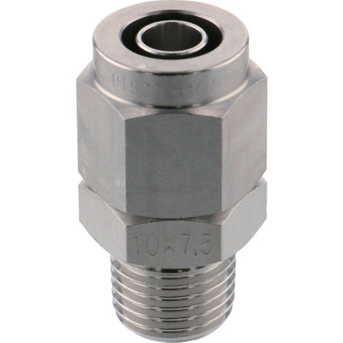 Pisco SUS316拧紧接头直管1075螺纹R1/4 NSC1075-02