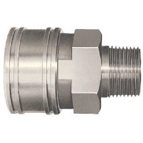 Nitto TSP耦合器，钢，硝酸橡胶SG（NBR）（女性螺钉安装的插座）主要侧RC1 1/4 10TSM STEEL NBR