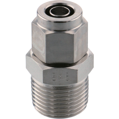 PISCO SUS316拧紧接头直管0860螺纹R3/8 NSC0860-03