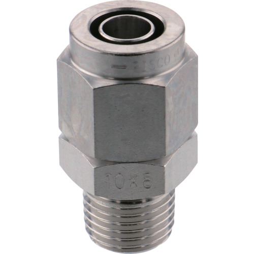 Pisco SUS316拧紧接头直管1080螺纹R1/4 NSC1080-02