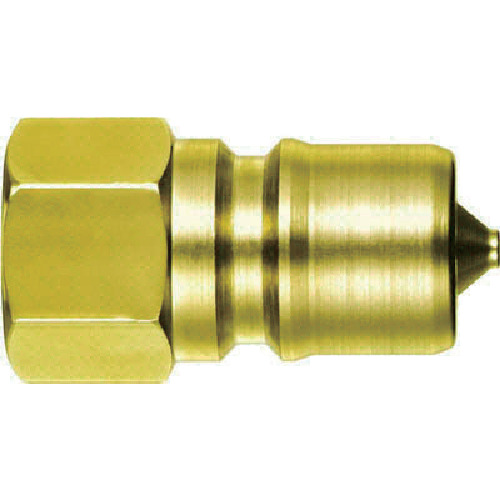 Nitto SP联轴器A型插头插头黄铜氮橡胶NBR（SG）主要侧安装尺寸R1 8P-A BRASS NBR