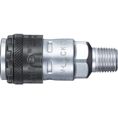 Nitto Lock coupler 200（女性螺钉安装的插座）附件尺寸RC1/4（78573） L200-20SM STEEL NBR