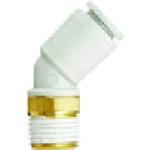 SMC一触管安装45&deg;肘联合6mm R1/8 KQ2K06-01AS