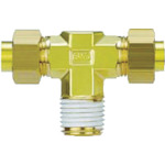 SMC插入管配件双安装奶酪联合黄铜套筒6mm ・1/4 KFT06B-02S