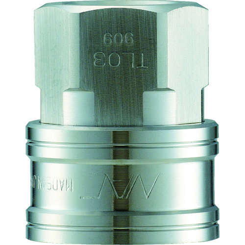 NACK快速耦合TL类型不锈钢男性螺钉安装插座R3/8 CTL03SF3