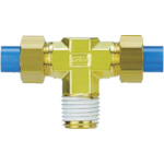 SMC插入管配件双安装奶酪联合树脂套筒8mm 3/8 KFT08U-03S