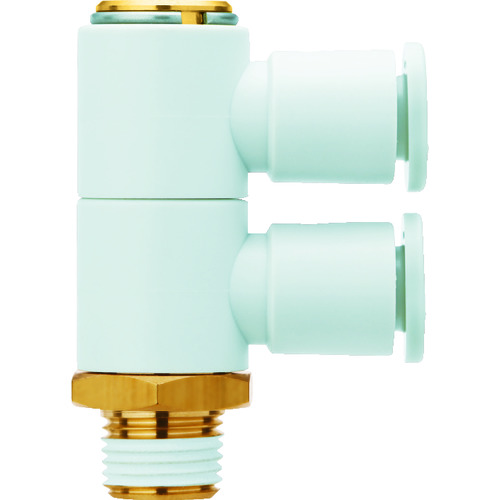 SMC One Touch Double Universal肘肘 KQ2VD04-01AS1