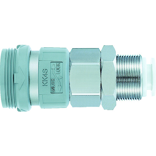 SMC S联轴器插座与一键管拟合分区类型 KK3S-06E