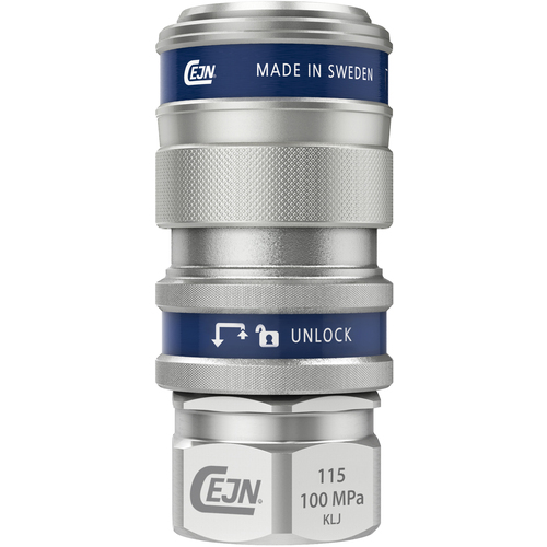 CEJN系列115与安全锁耦合1/8 NPT女性线程 10-115-1401