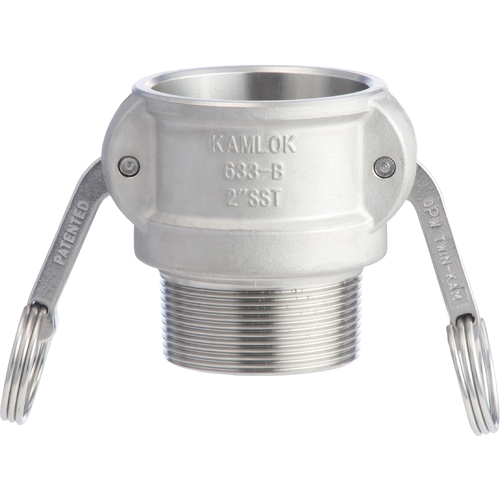 Toyox Camlock耦合器男性螺钉不锈钢633-BB 1/2英寸SST 633-BB-1/2-SST