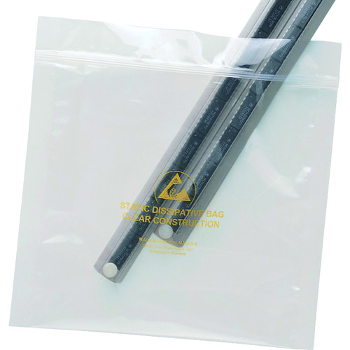DESCO ESD袋，Statfree，透明，ZIP类型，76毫米x 127毫米，数量100 13879