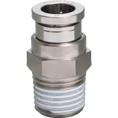 Pisco Tube拟合黄铜直管6螺钉R3/8橡胶Hnbr No盖 KC6-03-1