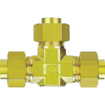 SMC插入管配件奶酪联合黄铜袖12mm KFT12B-00