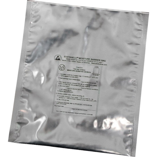 DESCO ESD袋，防潮，铝箔，IPC/JEDEC，0.1mm x 457mm x 508mm，数量100 13965