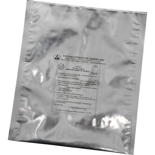 DESCO ESD袋，防潮，铝箔，IPC/JEDEC，0.1mm x 406mm x 457mm，数量100 13964